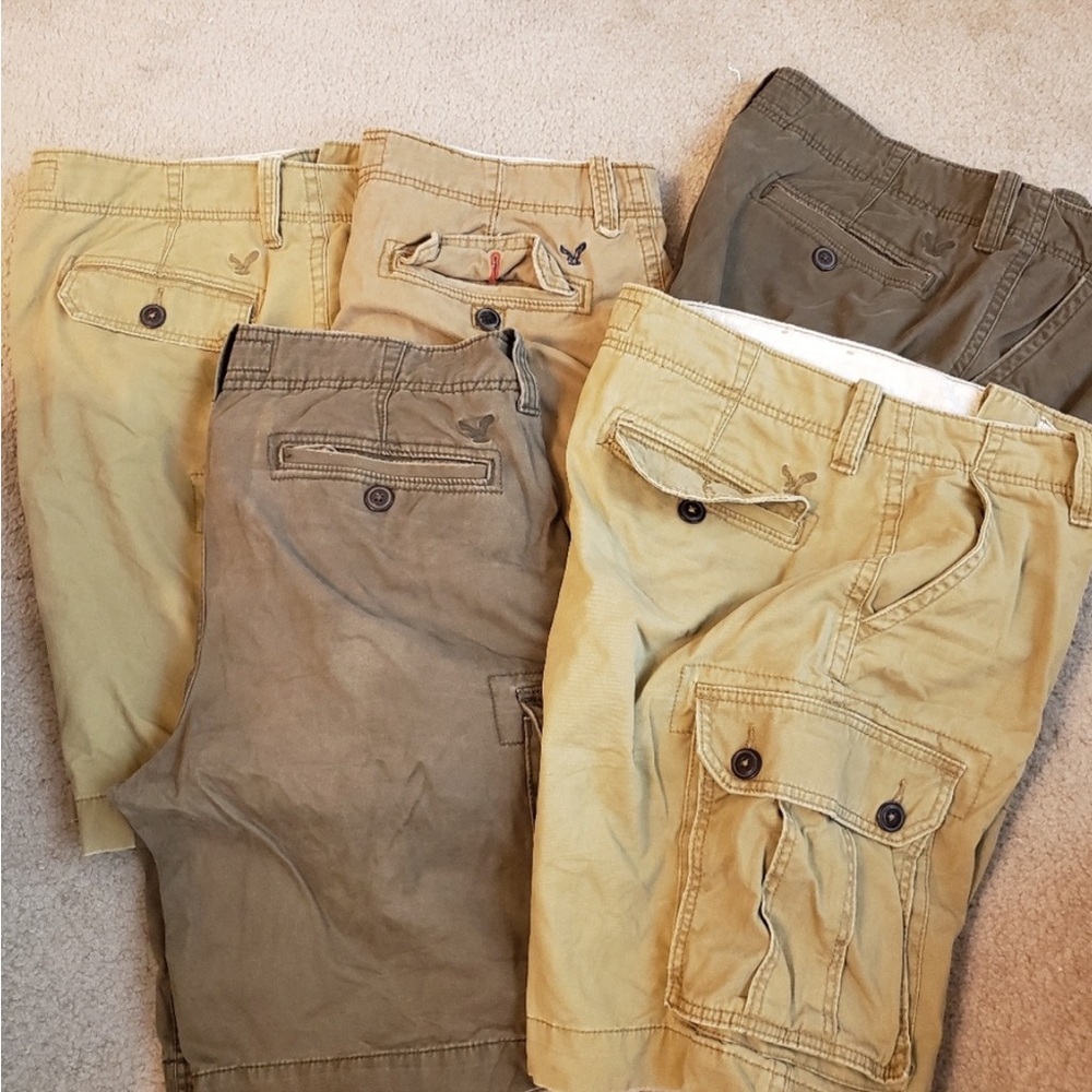 American Eagle Lot of Five Cargo Shorts Size 36